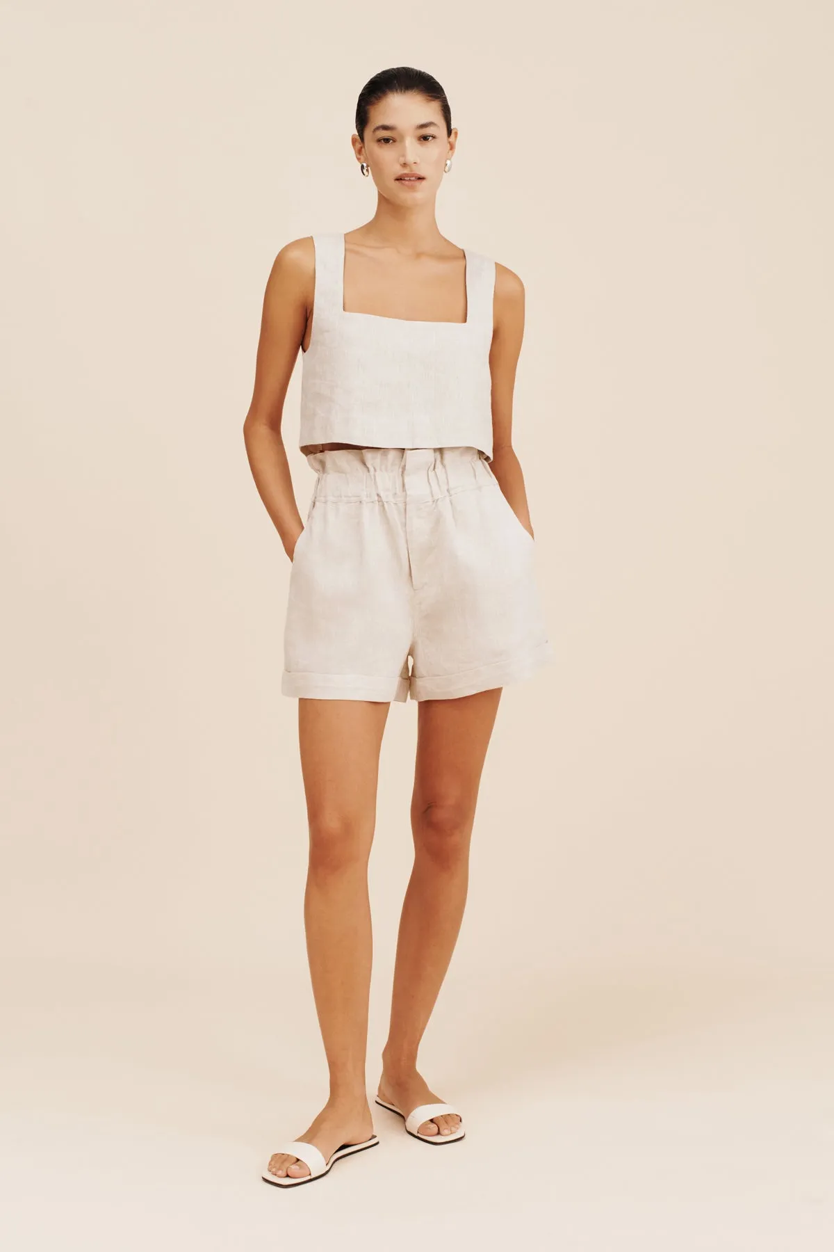 ALICE CROP TOP - NATURAL sold by Posse product image thumbnail 3