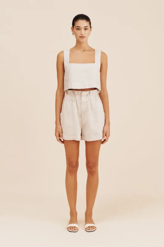 ALICE CROP TOP - NATURAL sold by Posse