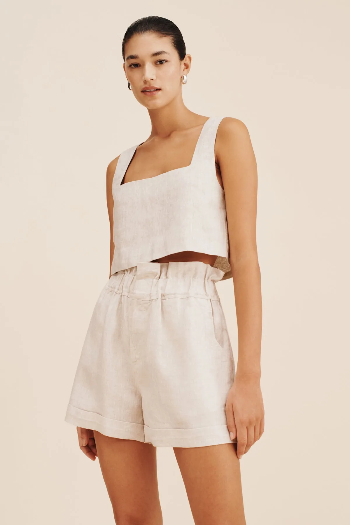 ALICE CROP TOP - NATURAL sold by Posse product image thumbnail 2