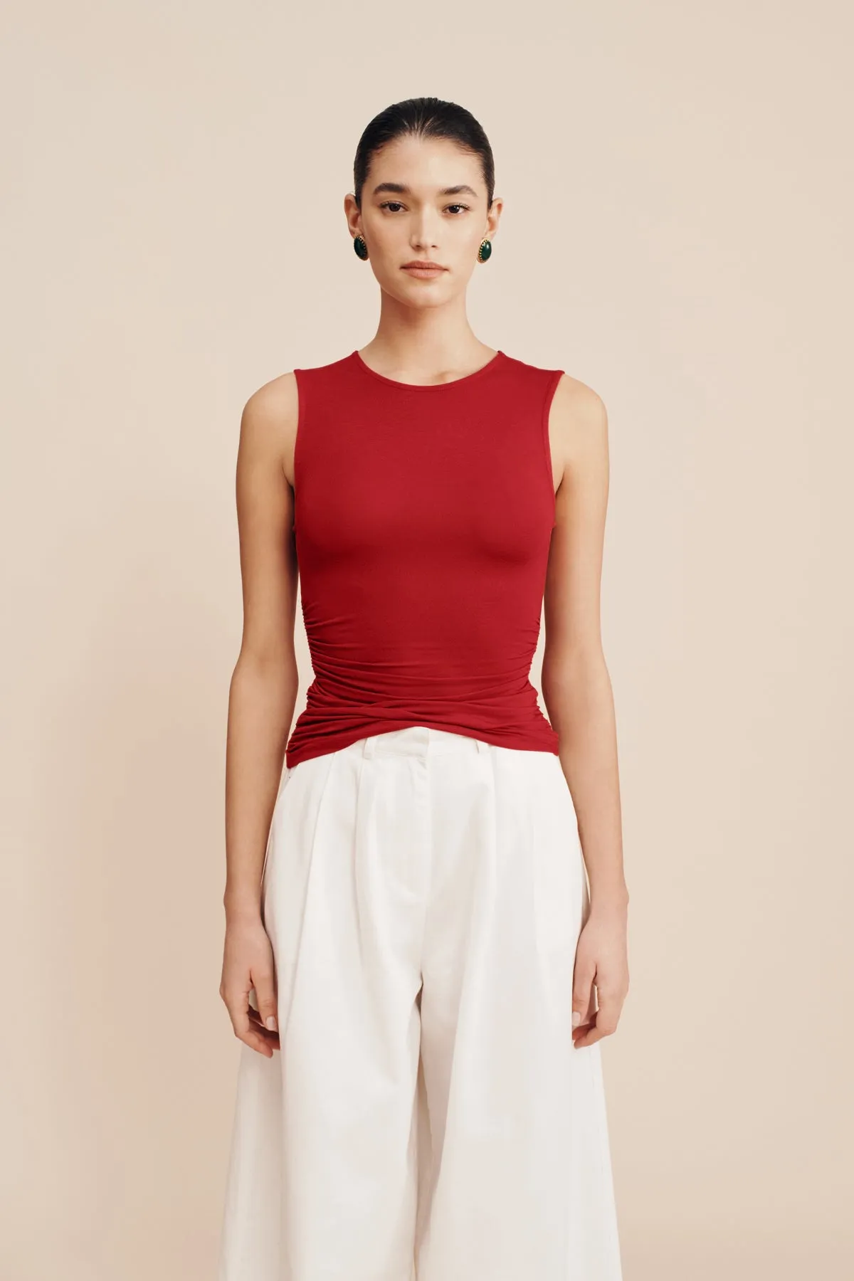ISABELA TOP - CRIMSON sold by Posse product image thumbnail 3