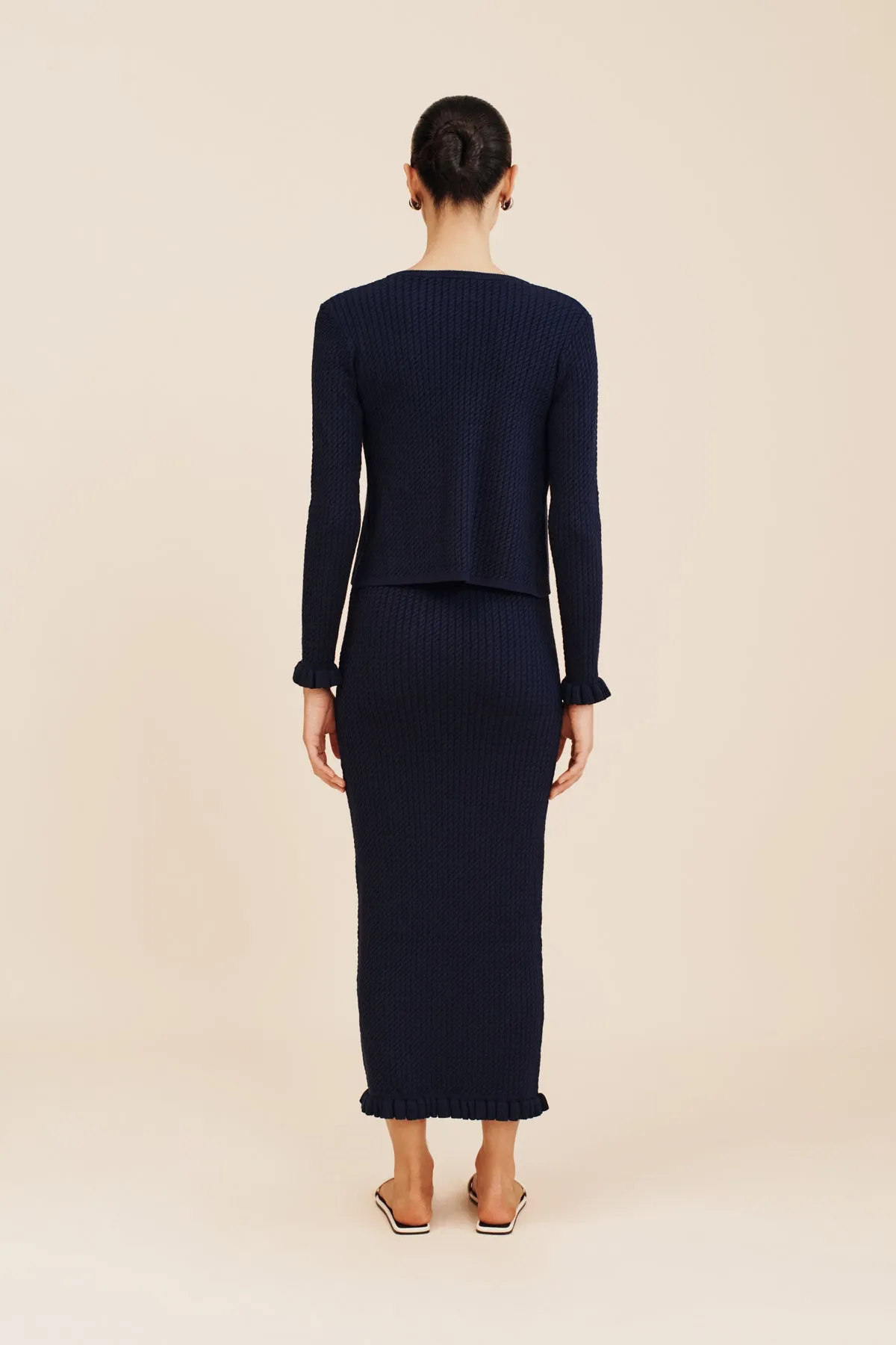 IRIS CARDIGAN - NAVY sold by Posse product image thumbnail 3