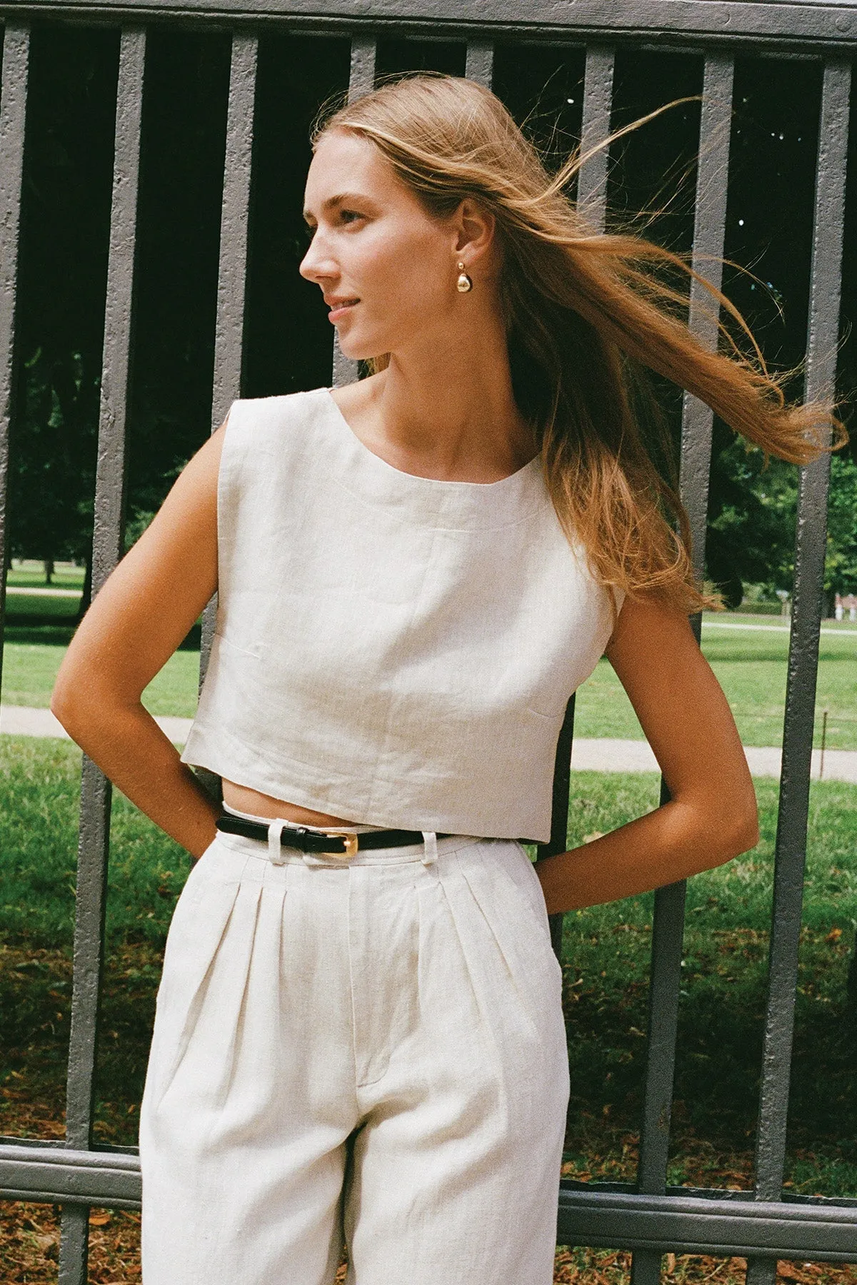 MARTINA CROP TOP - NATURAL sold by Posse product image thumbnail 2