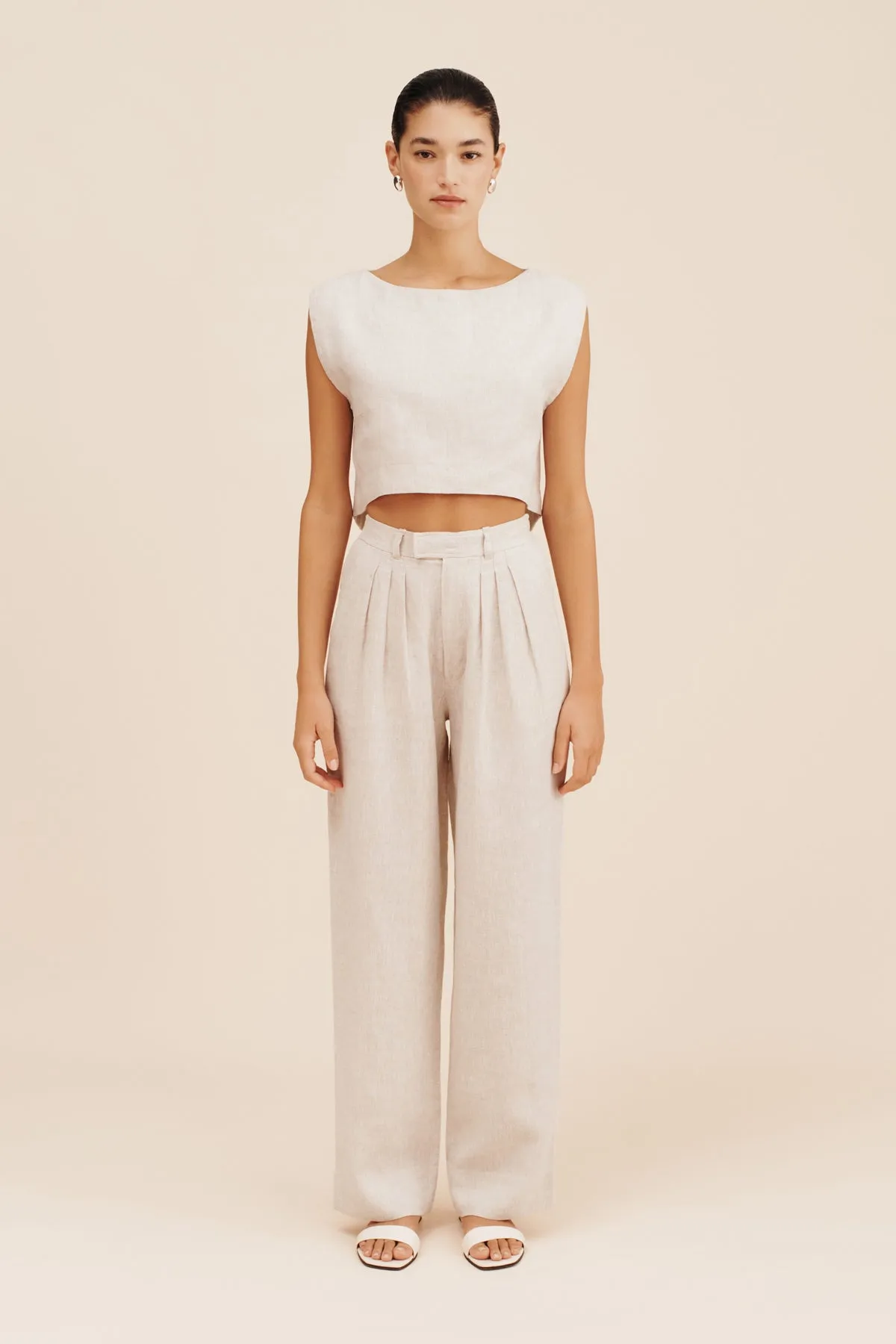 MARTINA CROP TOP - NATURAL sold by Posse product image thumbnail 3