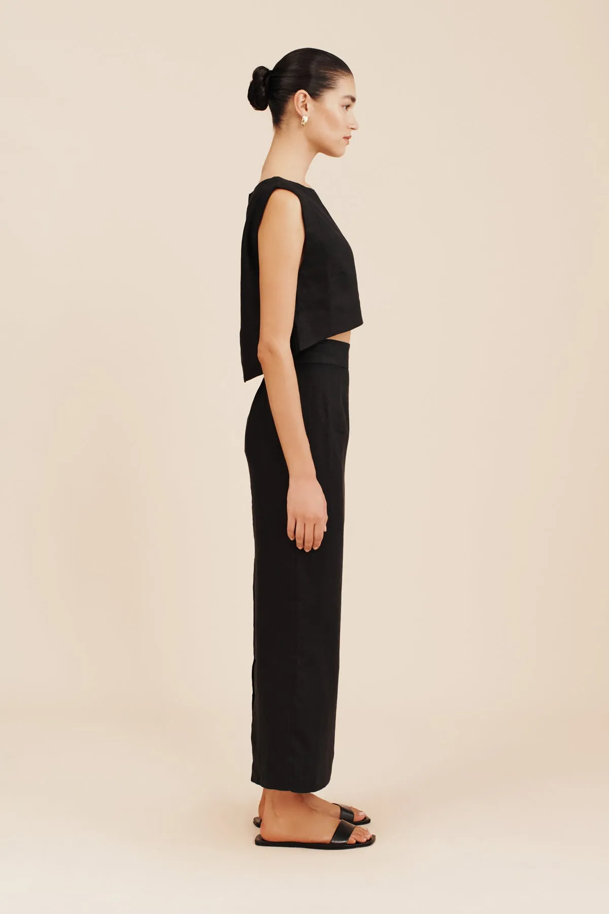 MARTINA CROP TOP - BLACK sold by Posse product image thumbnail 5