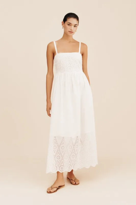 LOUISA DRESS - VINTAGE WHITE sold by Posse