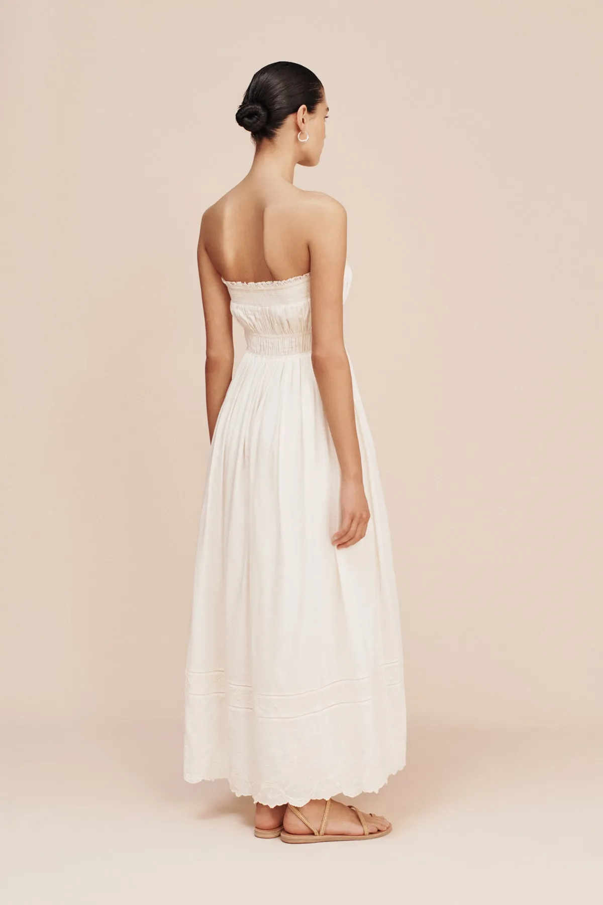 MYLAH STRAPLESS DRESS - CREAM sold by Posse product image thumbnail 2