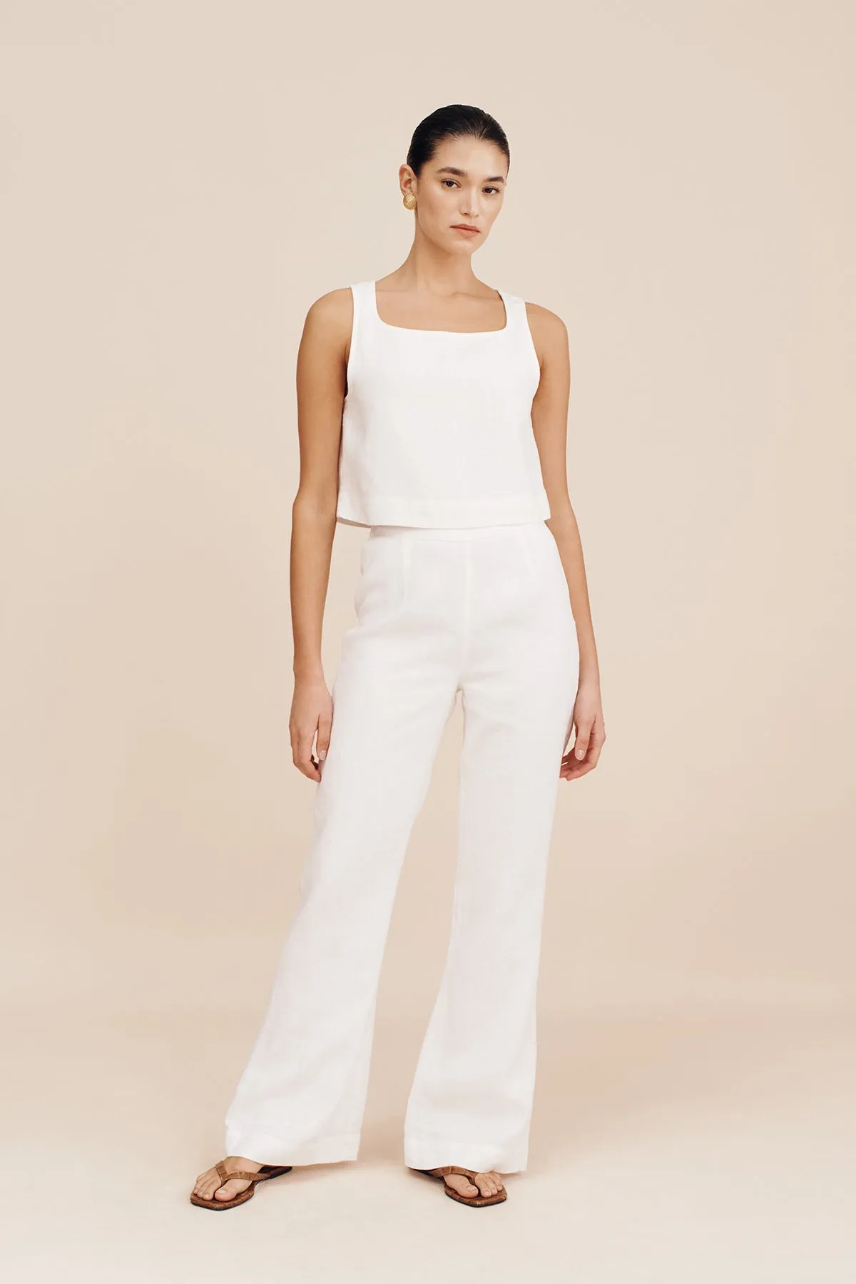 TIA TROUSER - IVORY sold by Posse product image thumbnail 2