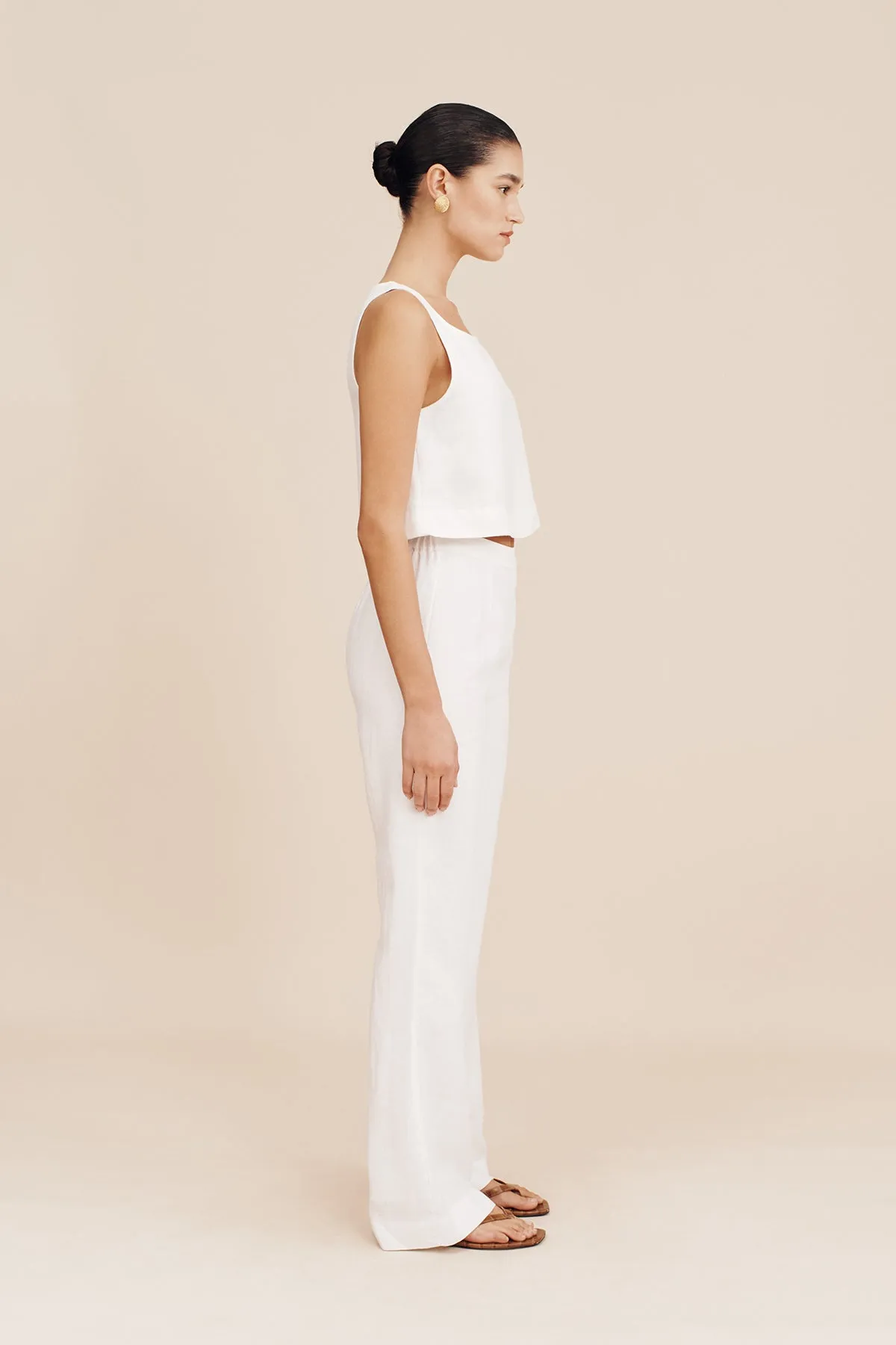 TIA TROUSER - IVORY sold by Posse product image thumbnail 3