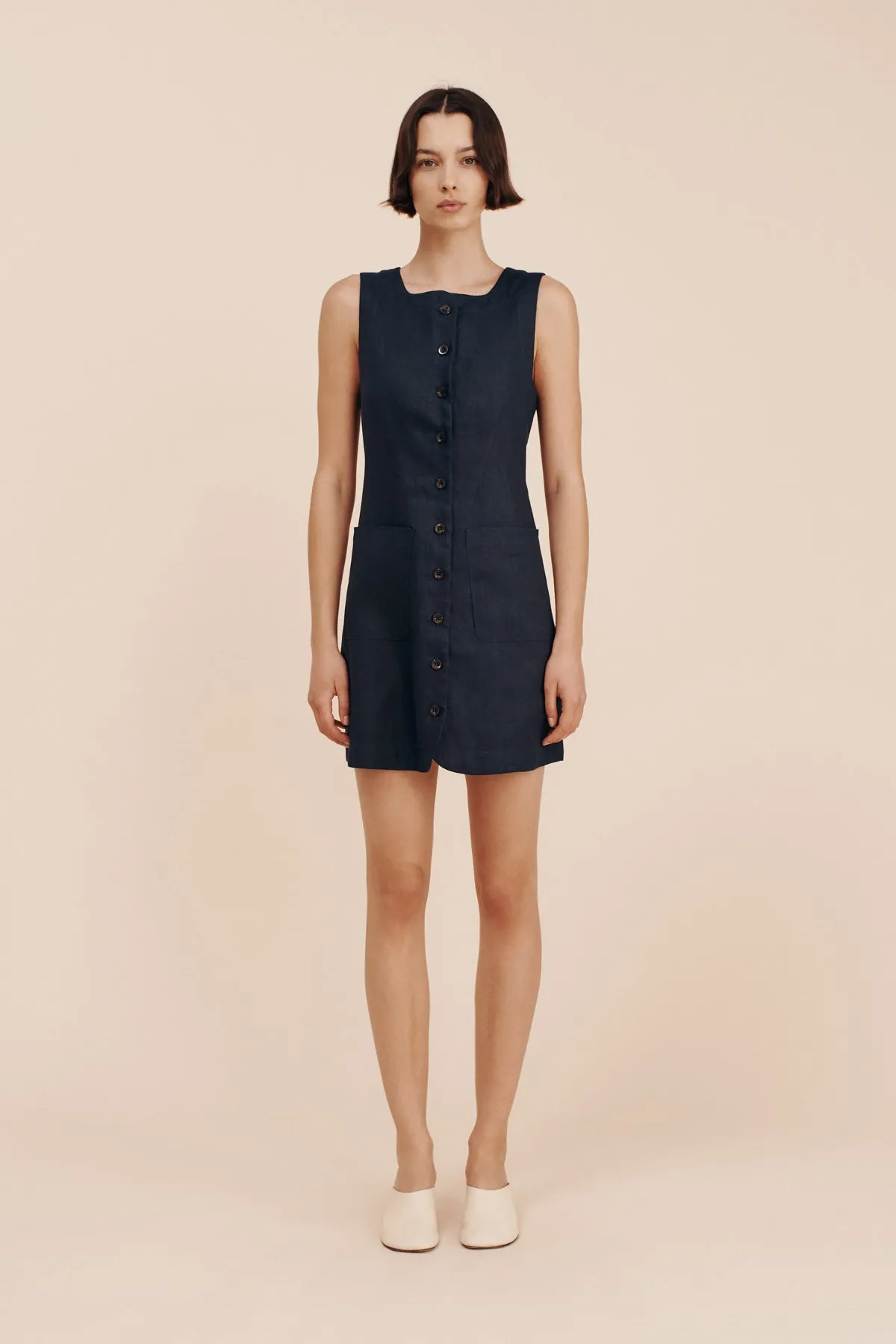 EMMA BUTTON DOWN MINI - INK sold by Posse