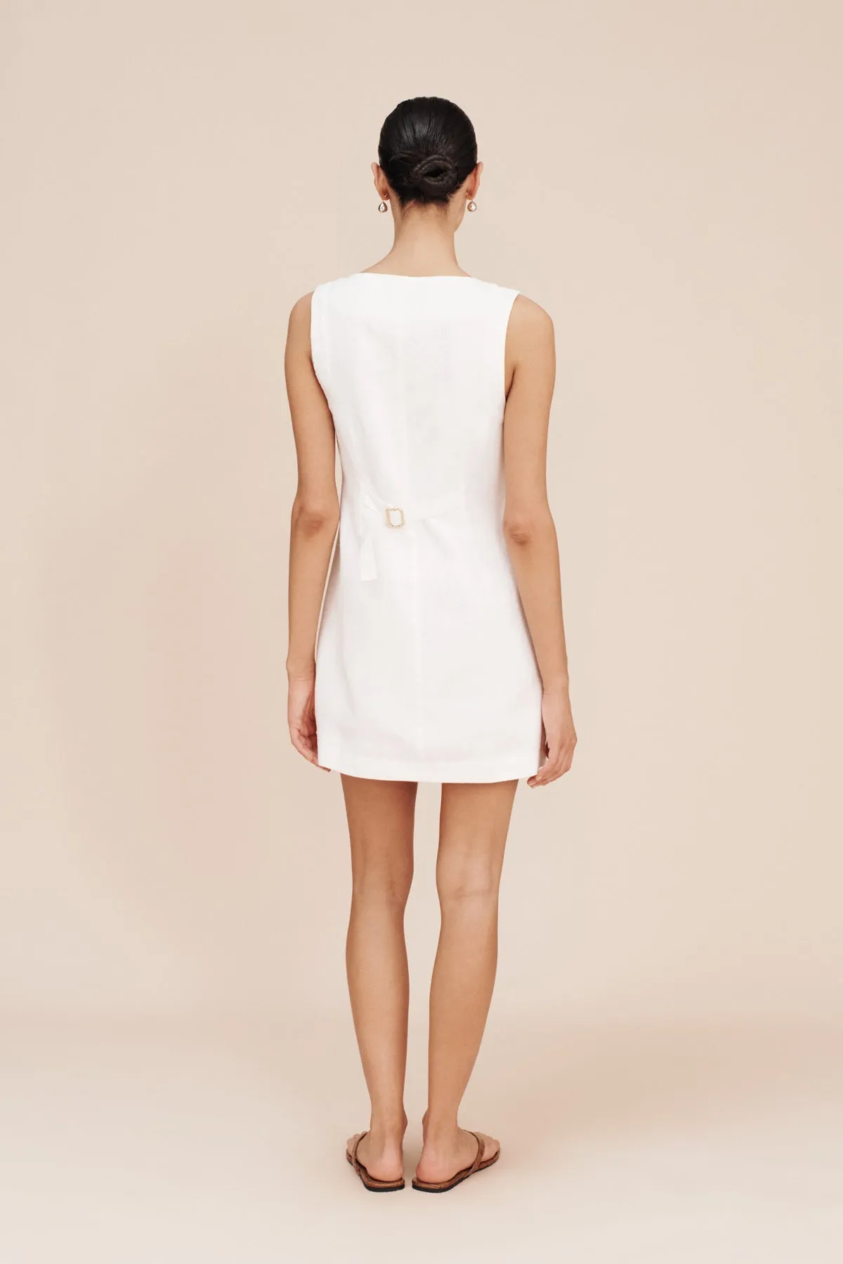 EMMA BUTTON DOWN MINI - IVORY sold by Posse product image thumbnail 4