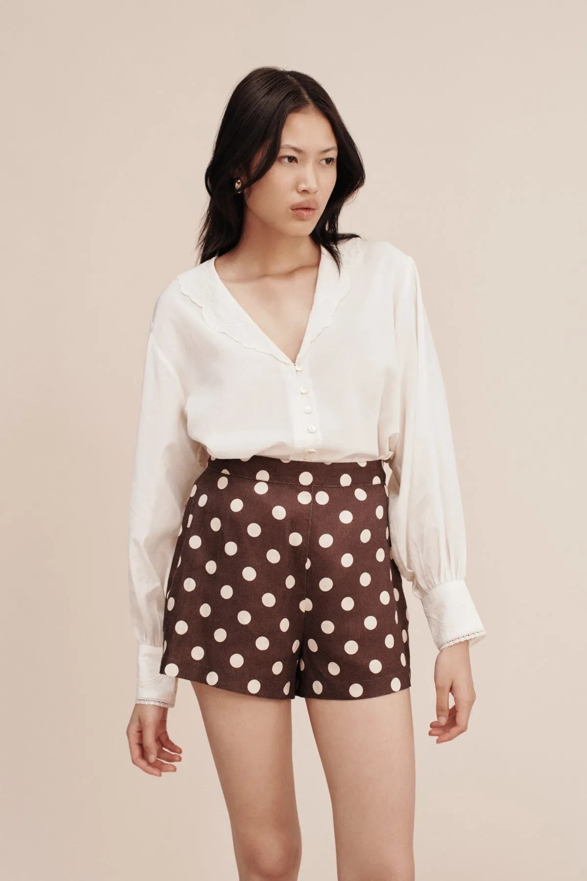 MYLAH SHIRT - CREAM sold by Posse product image thumbnail 5