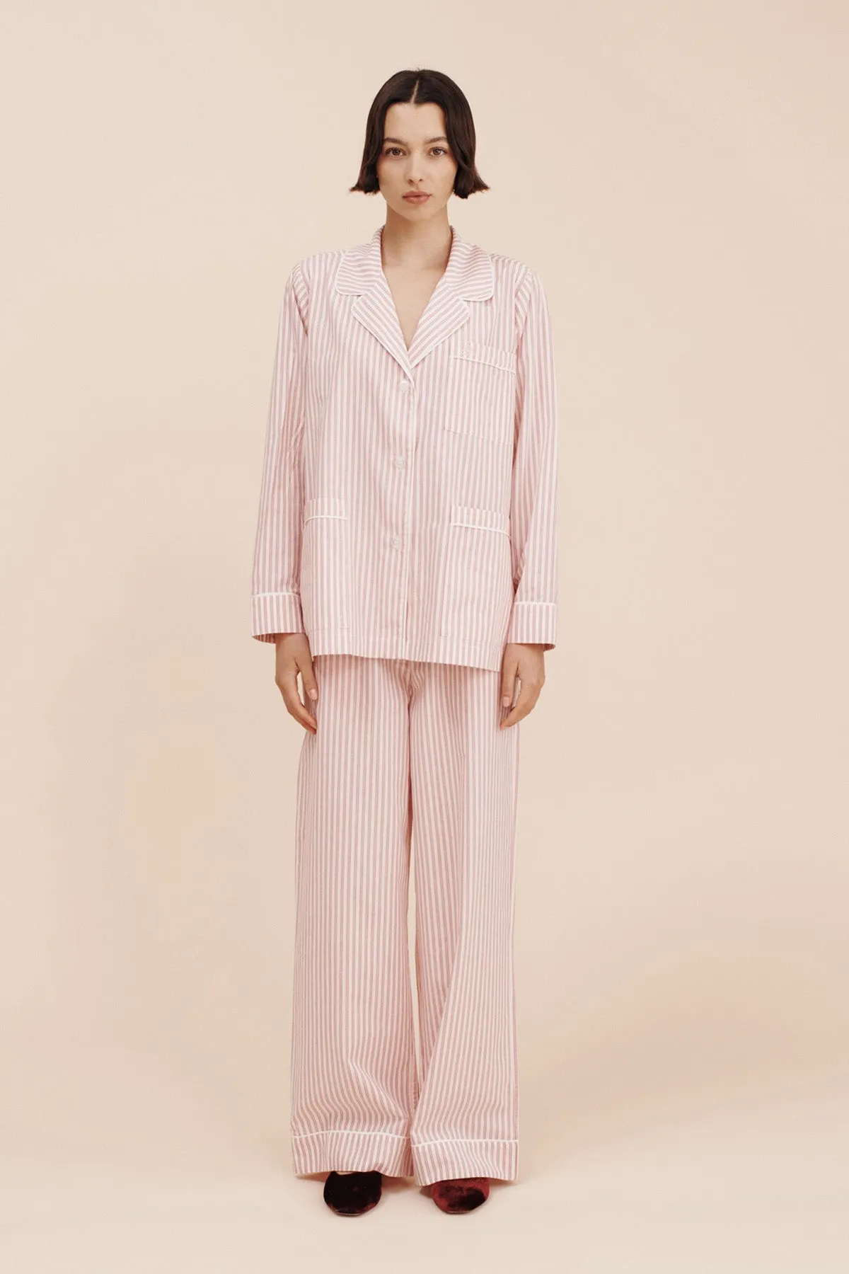 EDIE LONG SLEEVE SHIRT - STRAWBERRY STRIPE sold by Posse