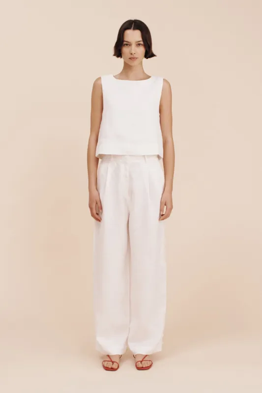 LORENZO PANT - IVORY made by Posse