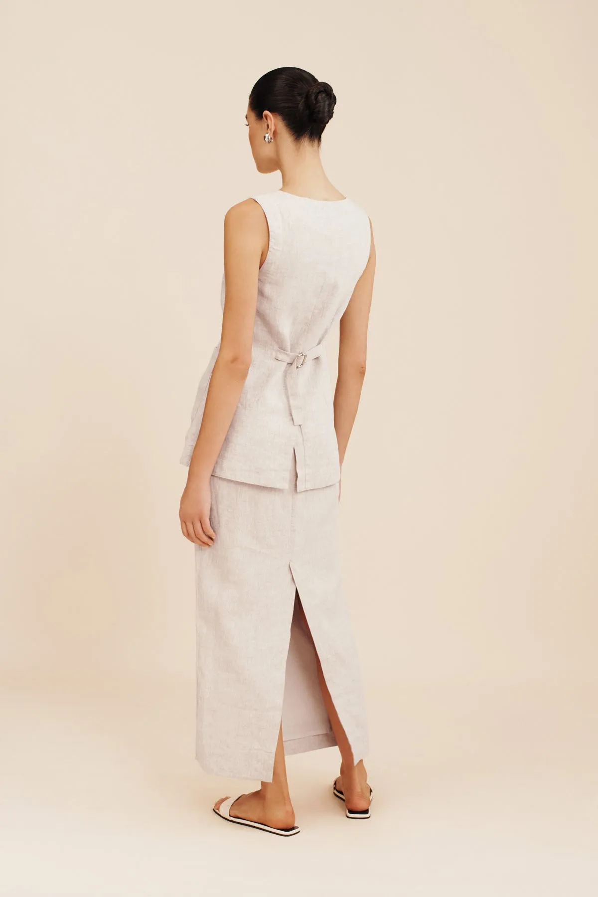 EMMA PENCIL SKIRT - NATURAL sold by Posse product image thumbnail 3