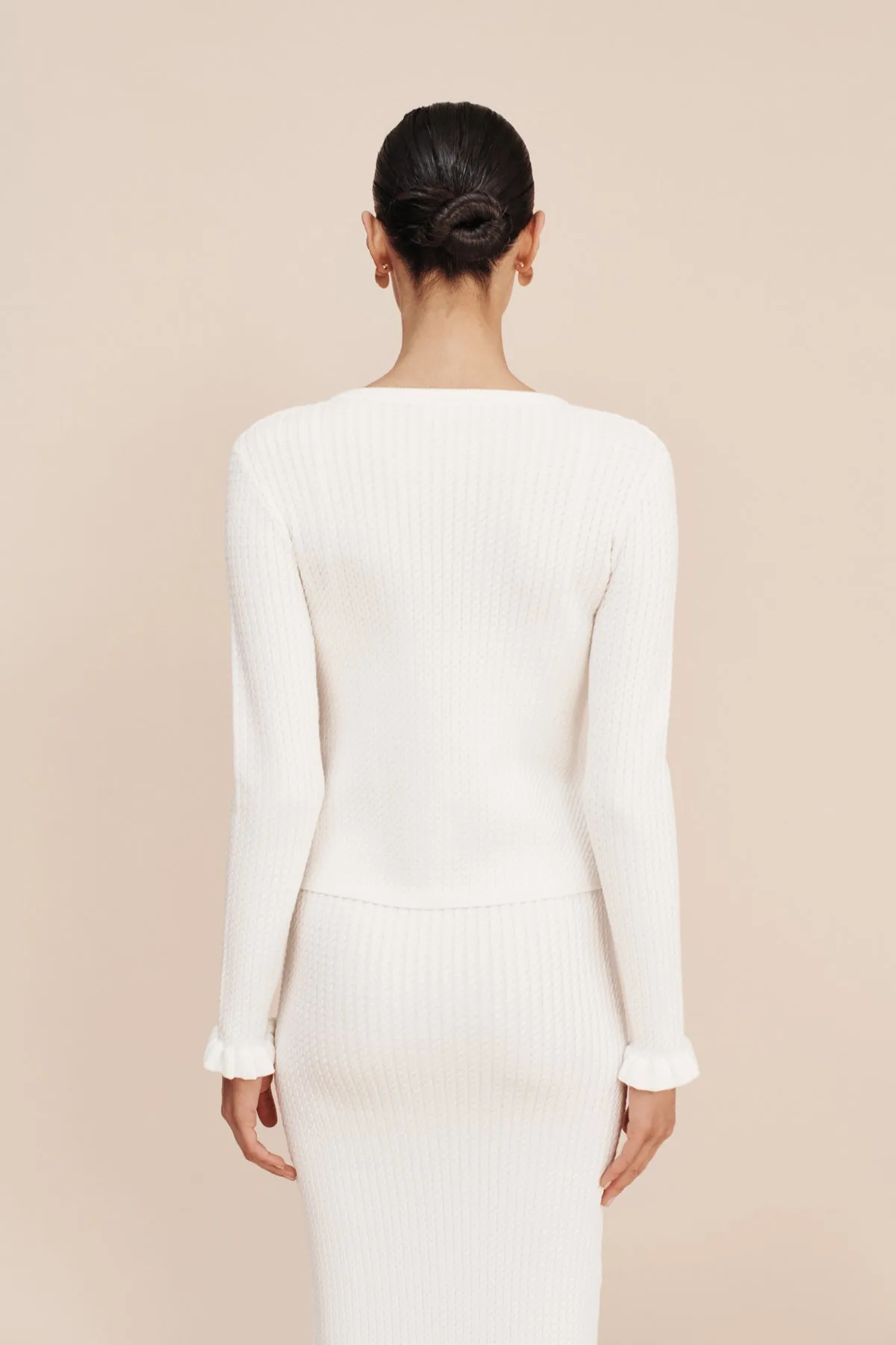 IRIS CARDIGAN - BONE sold by Posse product image thumbnail 2