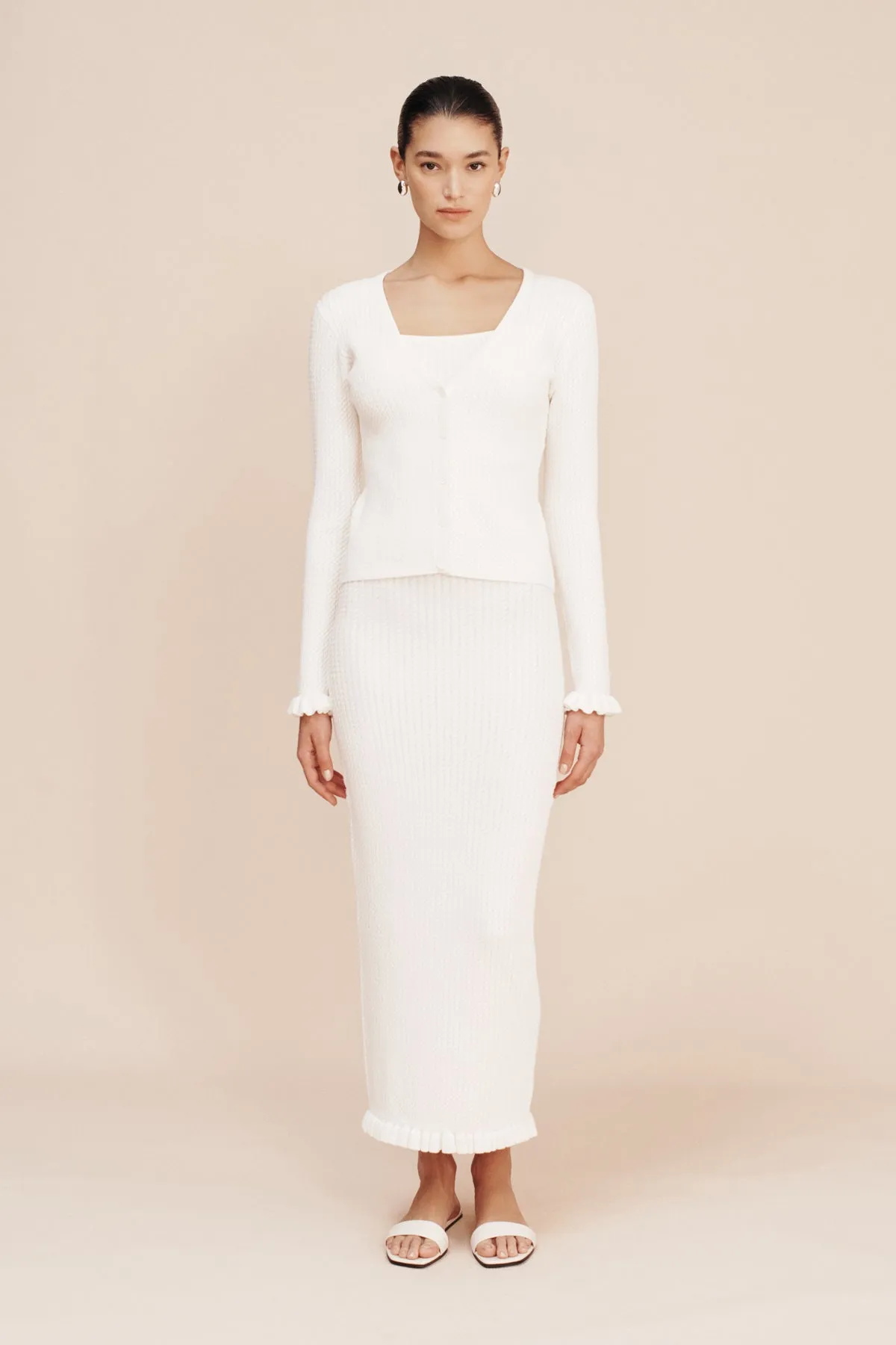 IRIS CARDIGAN - BONE sold by Posse product image thumbnail 4