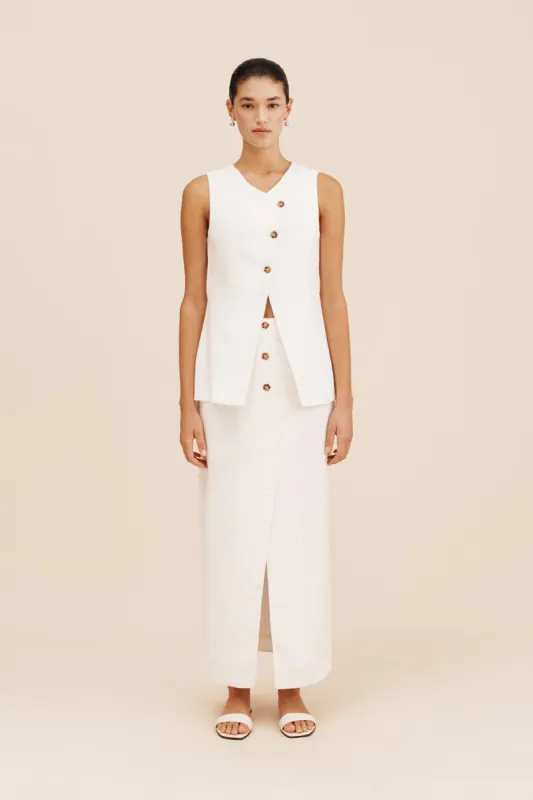 GIGI GILET - IVORY sold by Posse