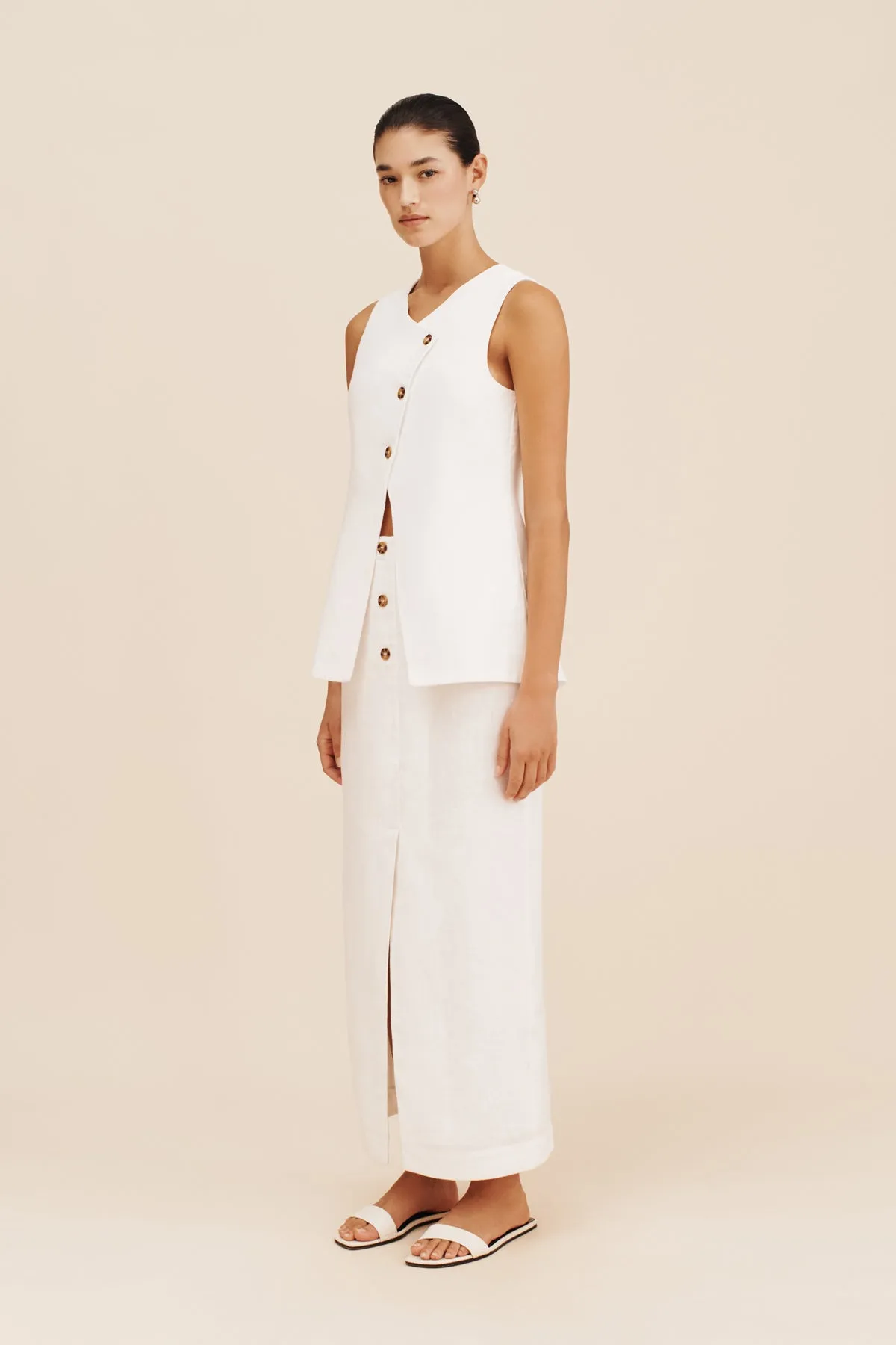 GIGI GILET - IVORY sold by Posse product image thumbnail 3