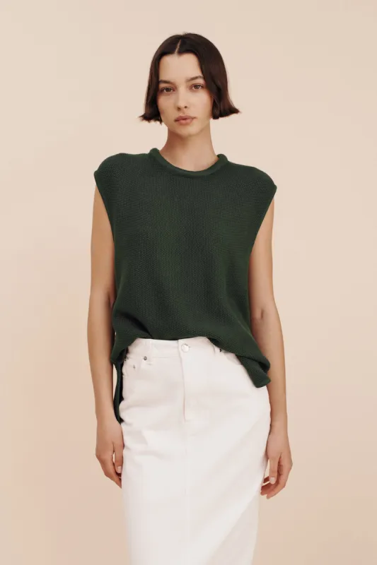 HARLEE TOP - STEEL OLIVE sold by Posse