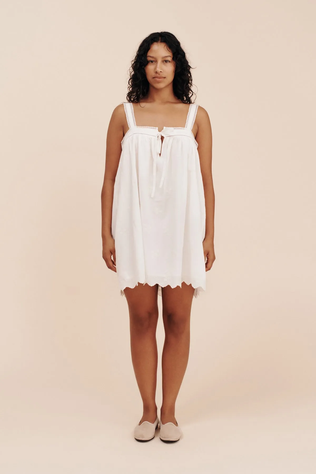 DAHLIA MINI DRESS - VINTAGE WHITE sold by Posse product image thumbnail 4