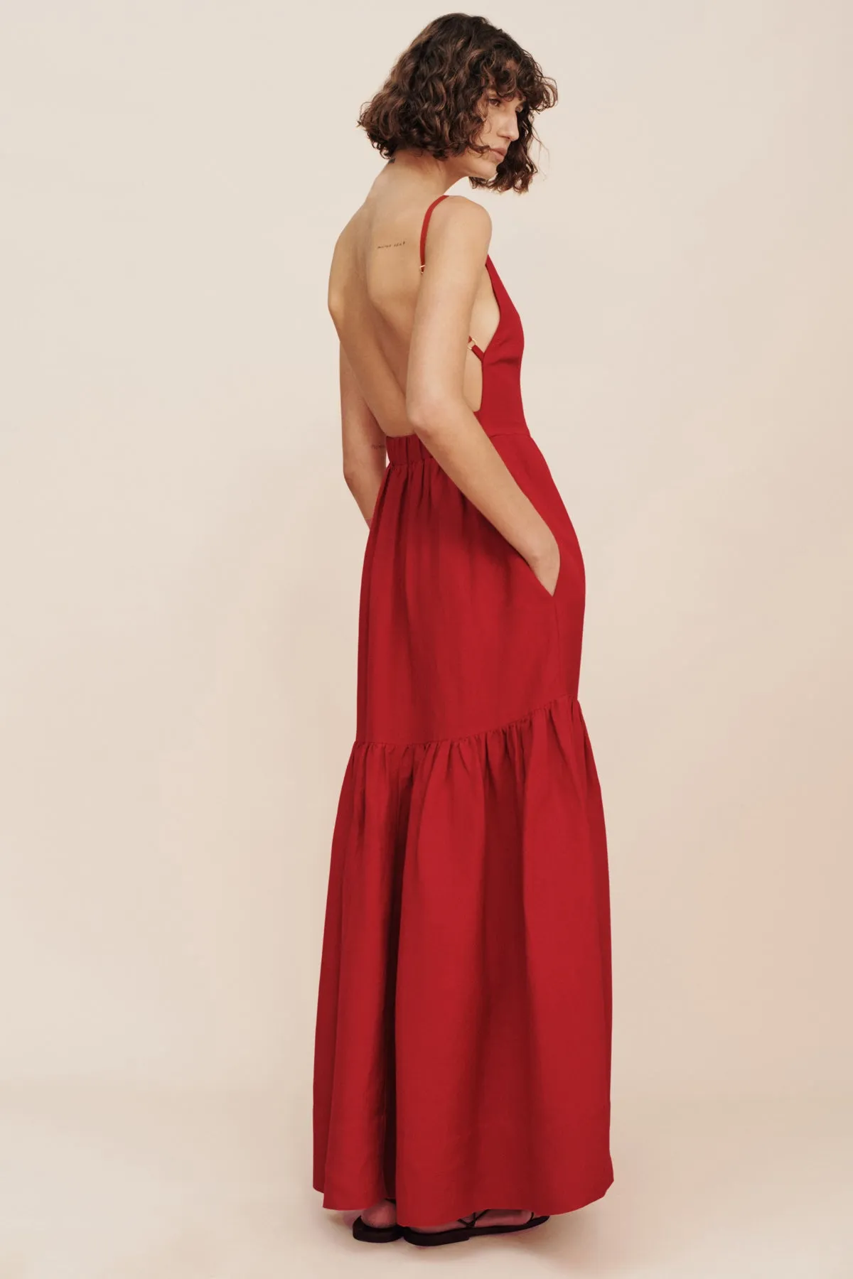 ELISE DRESS - CRIMSON sold by Posse product image thumbnail 4