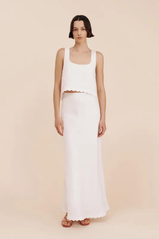 ZAYLA SKIRT - IVORY made by Posse