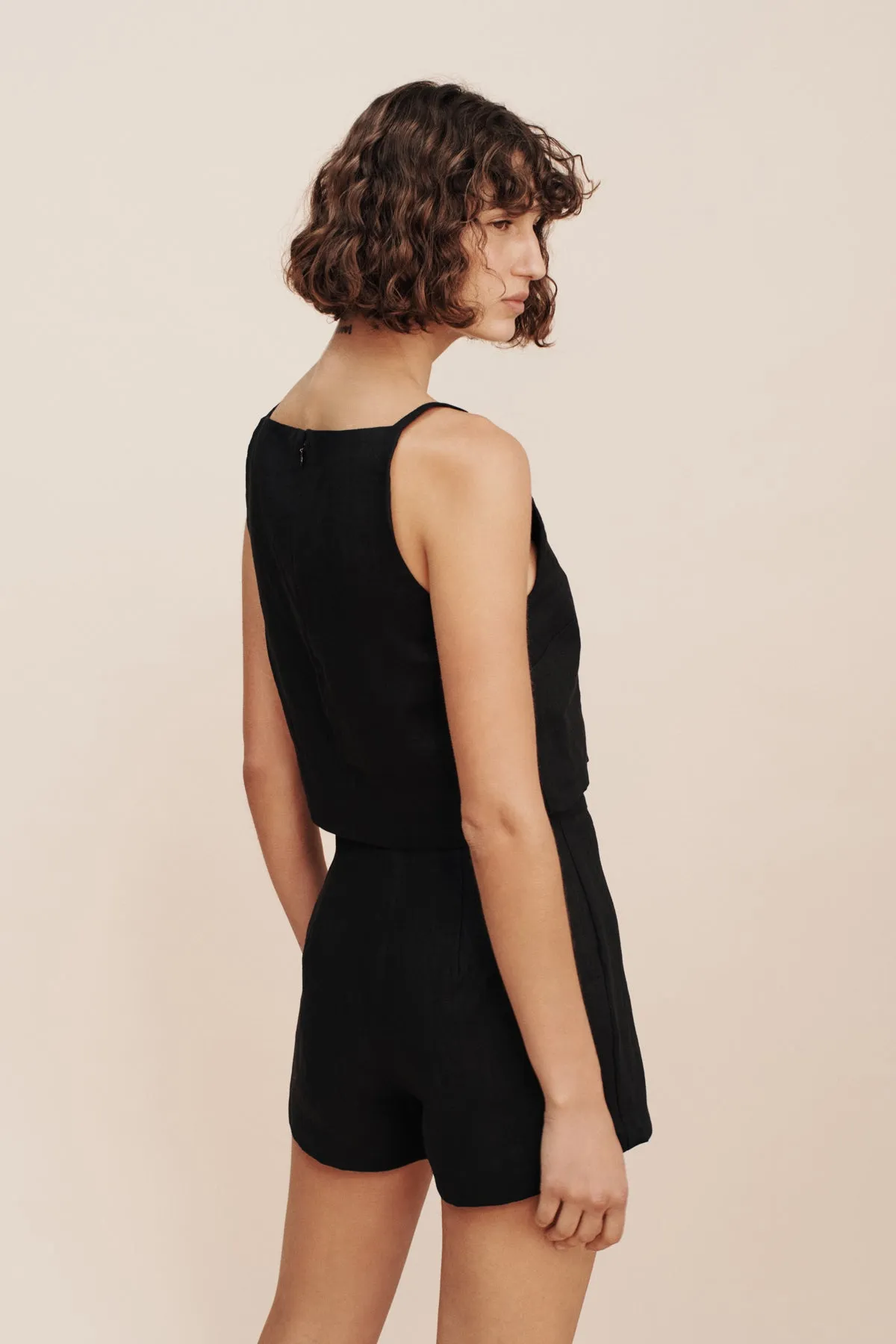 JORDAN CROP TOP - BLACK sold by Posse product image thumbnail 4