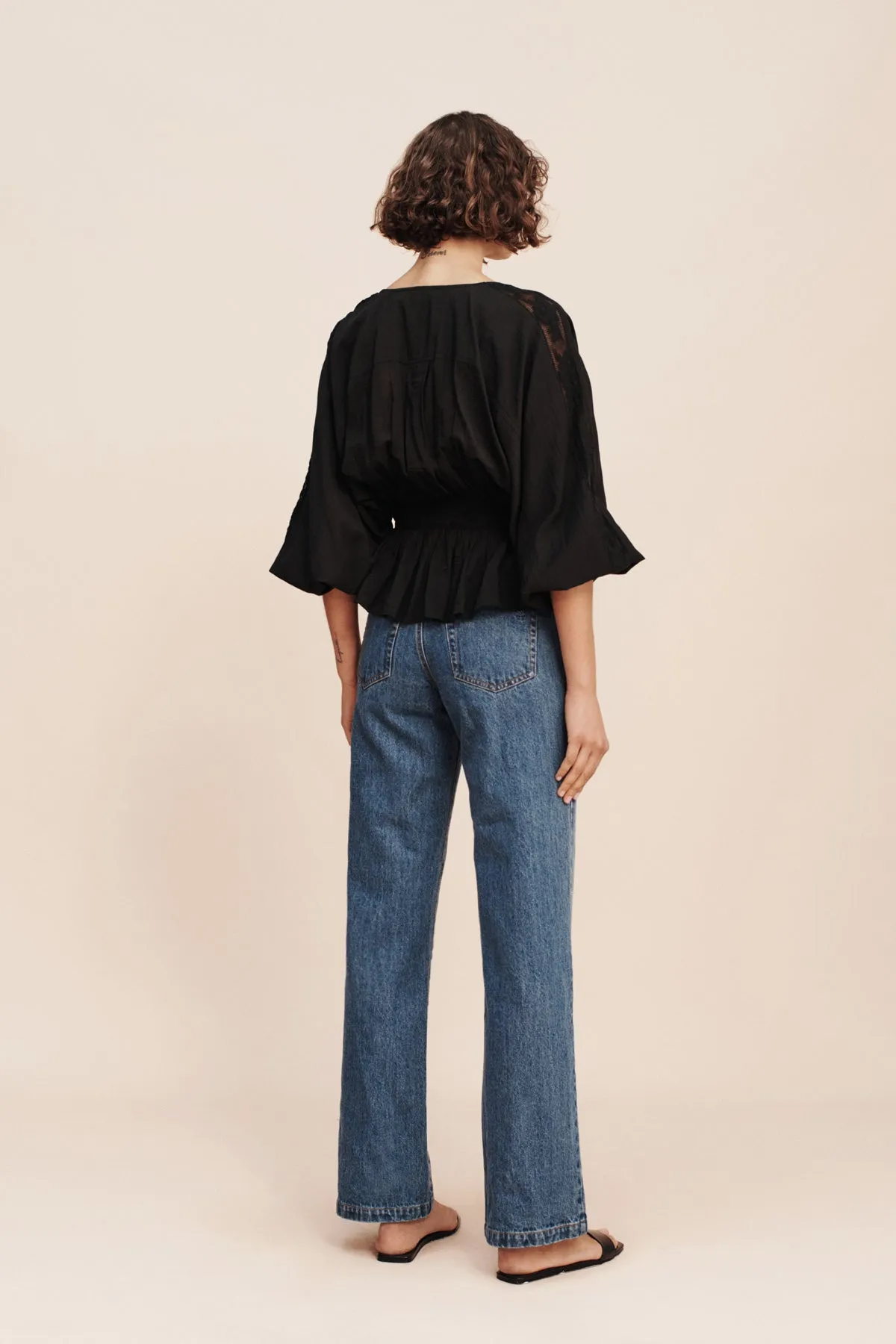 LILLIAN BLOUSE - BLACK sold by Posse product image thumbnail 4