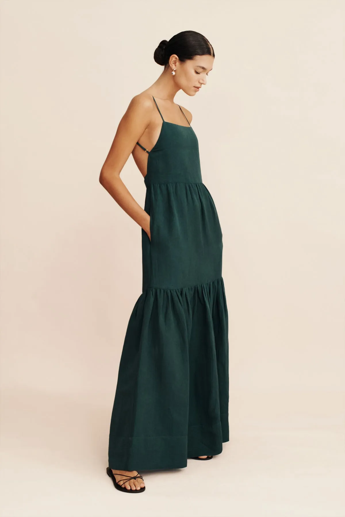 ELLIE DRESS - EVERGREEN sold by Posse product image thumbnail 3
