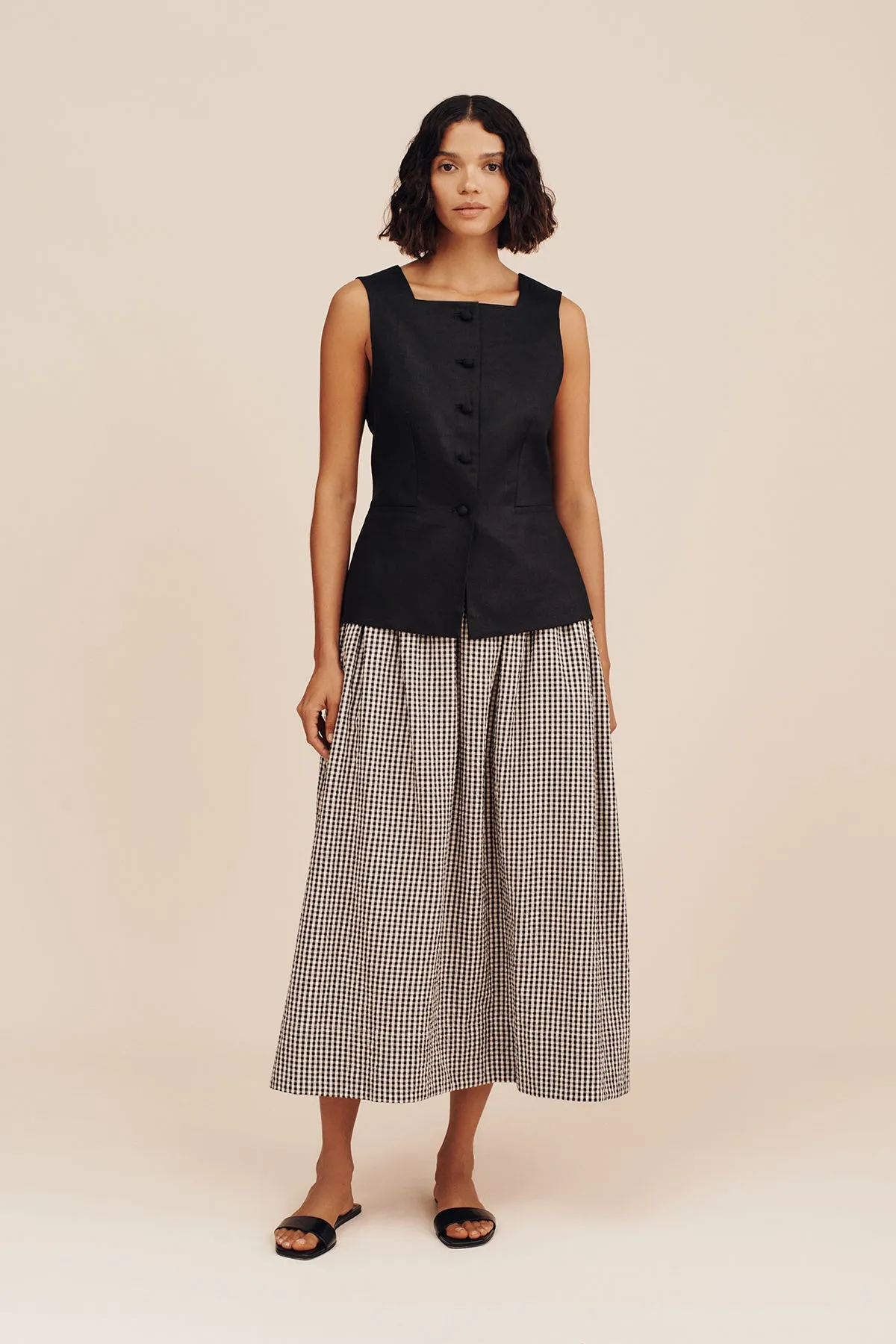 LUCAS SKIRT - GINGHAM sold by Posse product image thumbnail 3