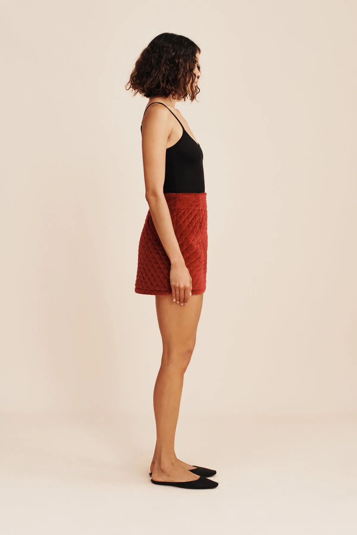 ROMEO MINI SKIRT - RED VELVET sold by Posse product image thumbnail 3
