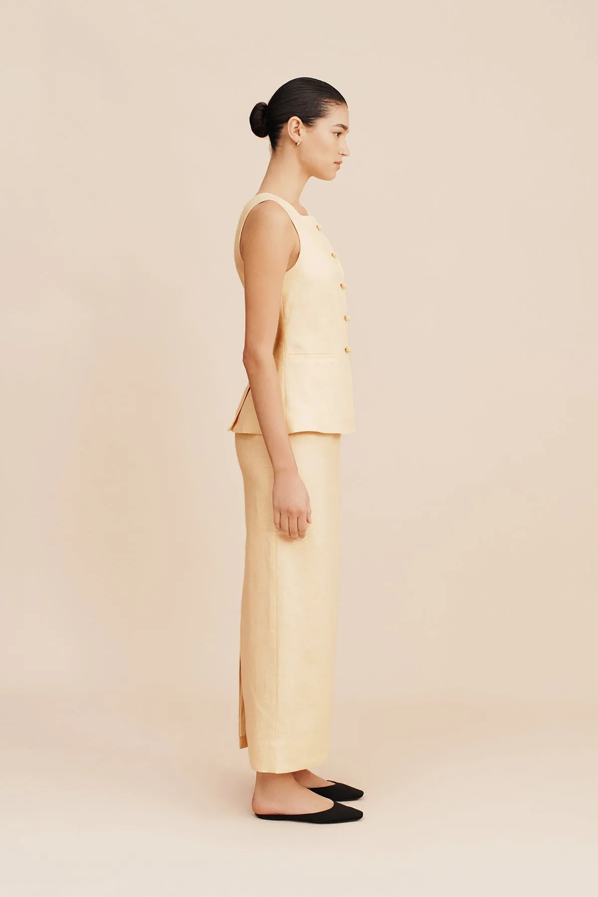 EMMA PENCIL SKIRT - DUSTY CITRON sold by Posse product image thumbnail 3