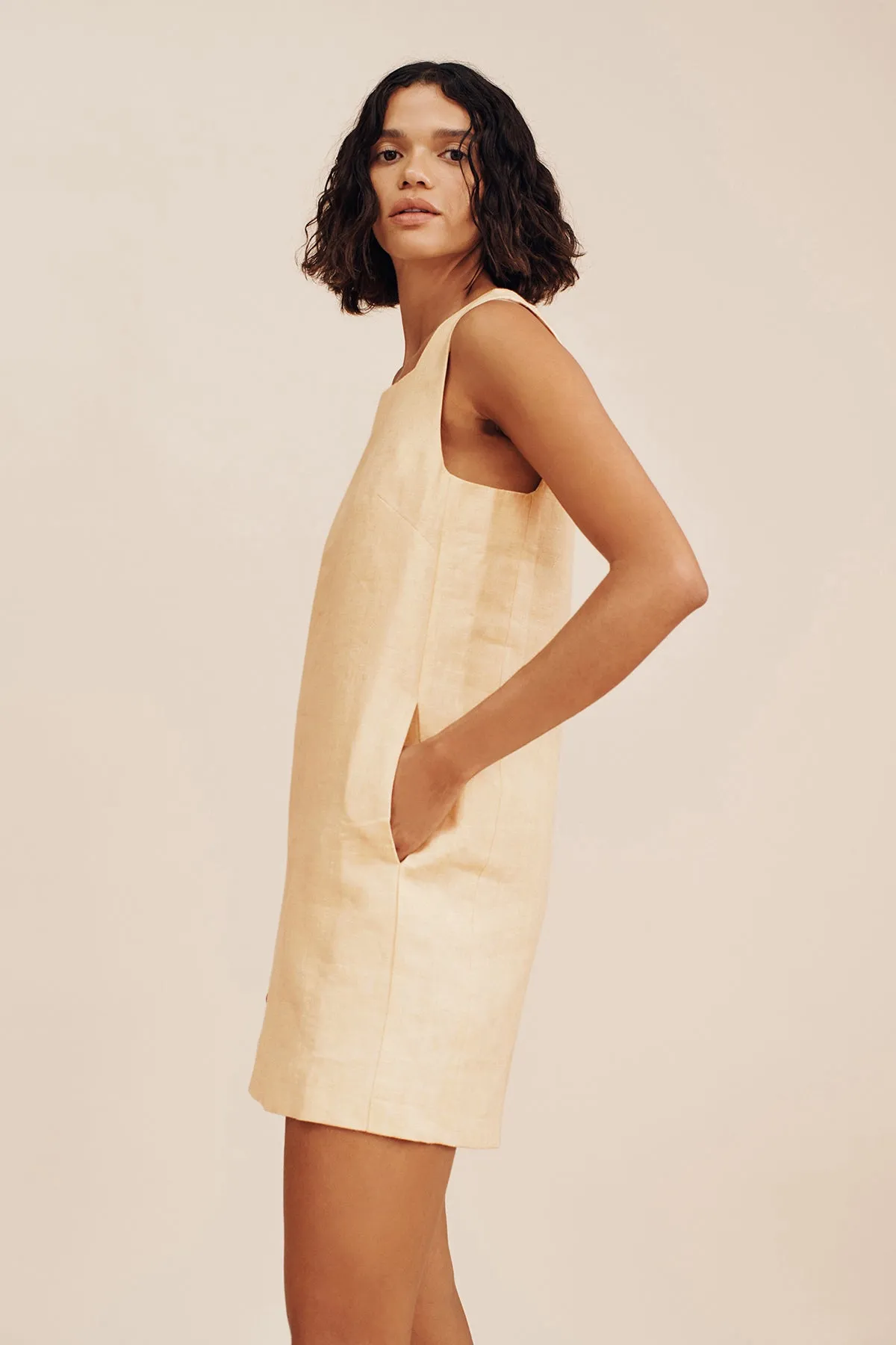 RIO SHIFT DRESS - DUSTY CITRON sold by Posse product image thumbnail 3