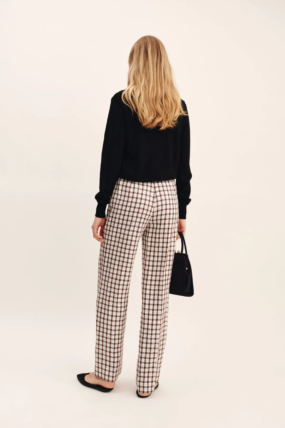 MACKENZIE TROUSER - CHOCOLATE PLAID sold by Posse product image thumbnail 2