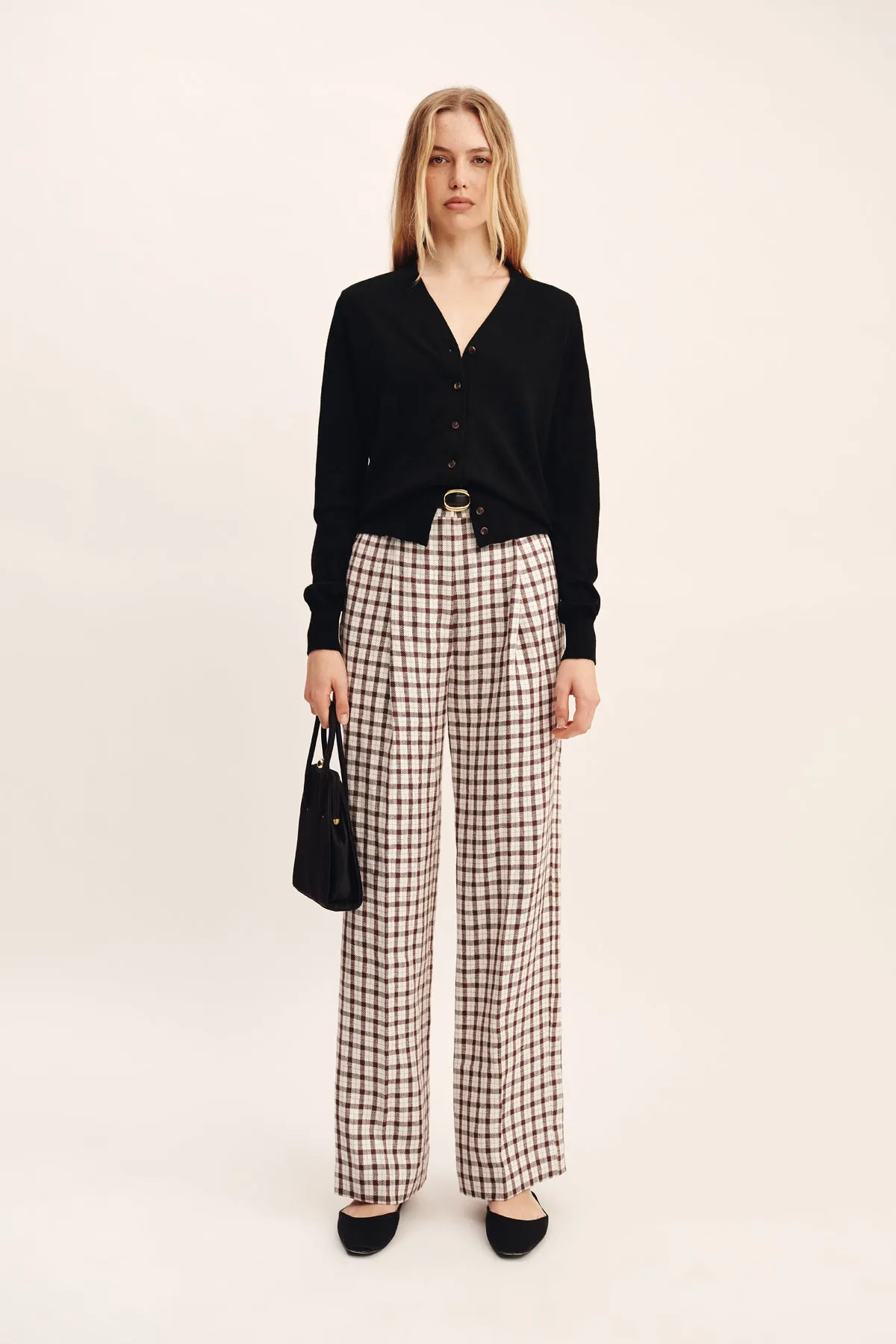 MACKENZIE TROUSER - CHOCOLATE PLAID sold by Posse