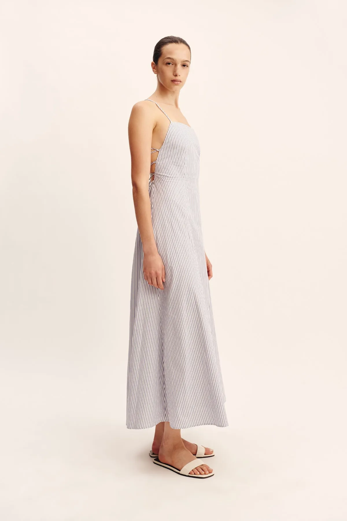 LORI DRESS - BLUE STRIPE sold by Posse product image thumbnail 3