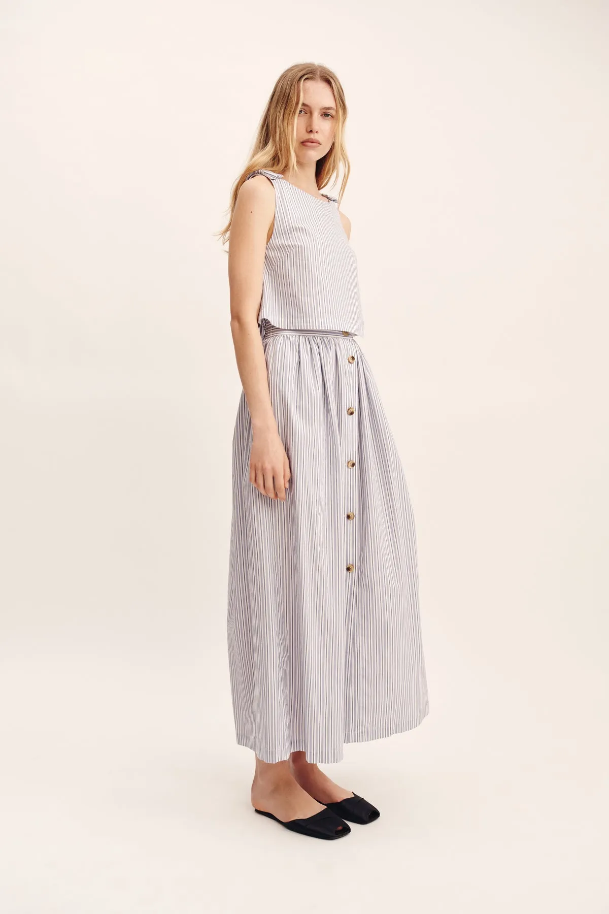 OSCAR SKIRT - BLUE STRIPE sold by Posse product image thumbnail 2