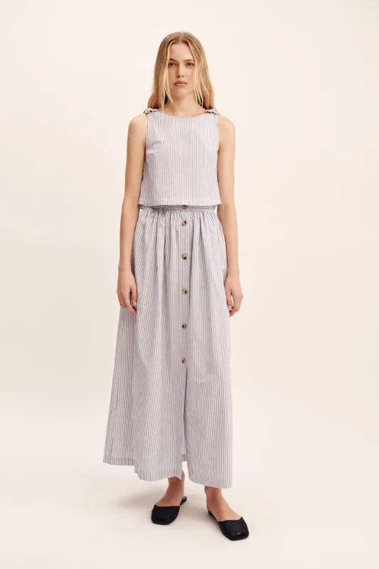 OSCAR SKIRT - BLUE STRIPE sold by Posse