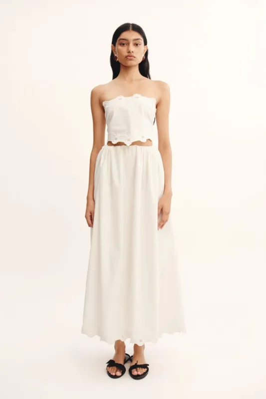 ANTOINETTE SKIRT - VINTAGE WHITE sold by Posse