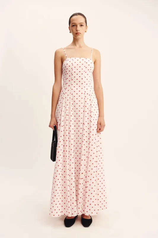 PALOMA MAXI DRESS - PETITE POLKA DOT sold by Posse