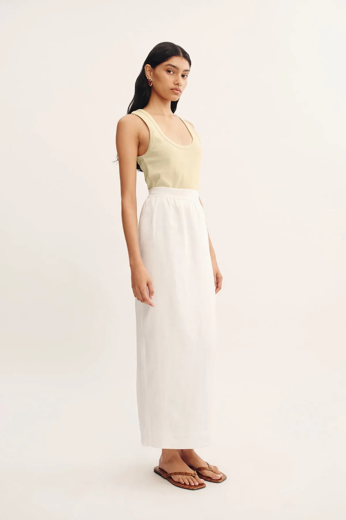 BONNIE PENCIL SKIRT - IVORY sold by Posse product image thumbnail 3
