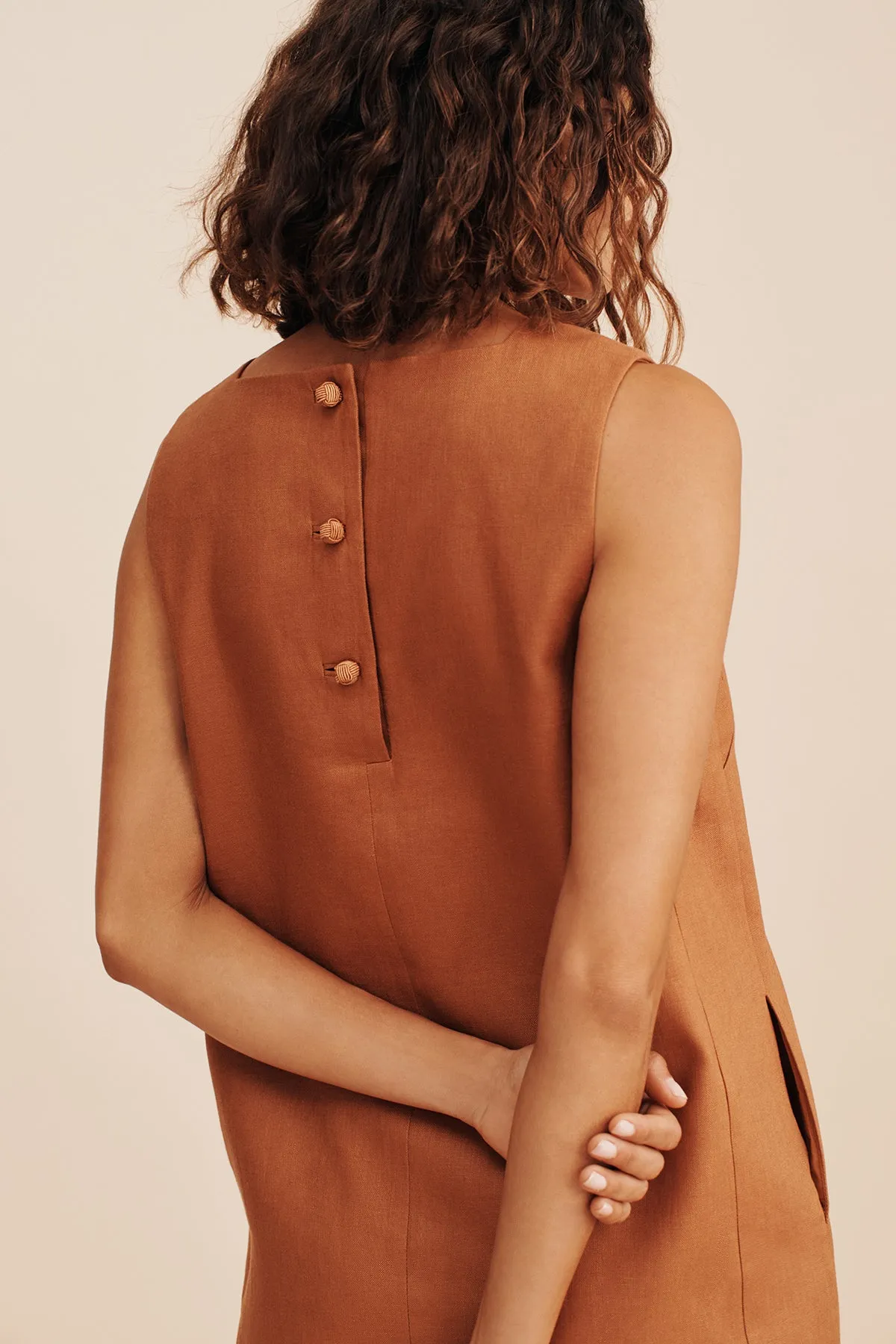 RIO SHIFT DRESS - CHESTNUT sold by Posse product image thumbnail 2