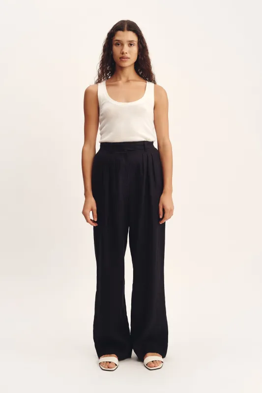LOUIS TROUSER - BLACK sold by Posse