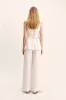 LORENZO TAILORED VEST - IVORY sold by Posse