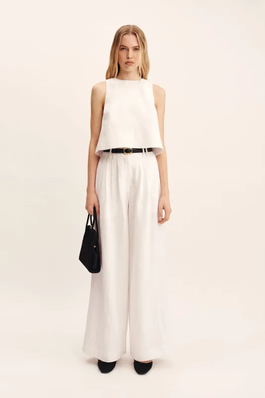 PARKER TROUSER - IVORY sold by Posse