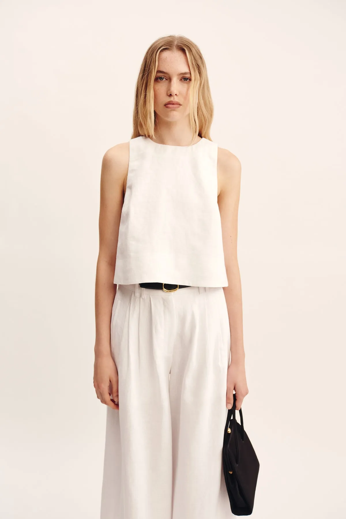 POPPY TOP - IVORY sold by Posse