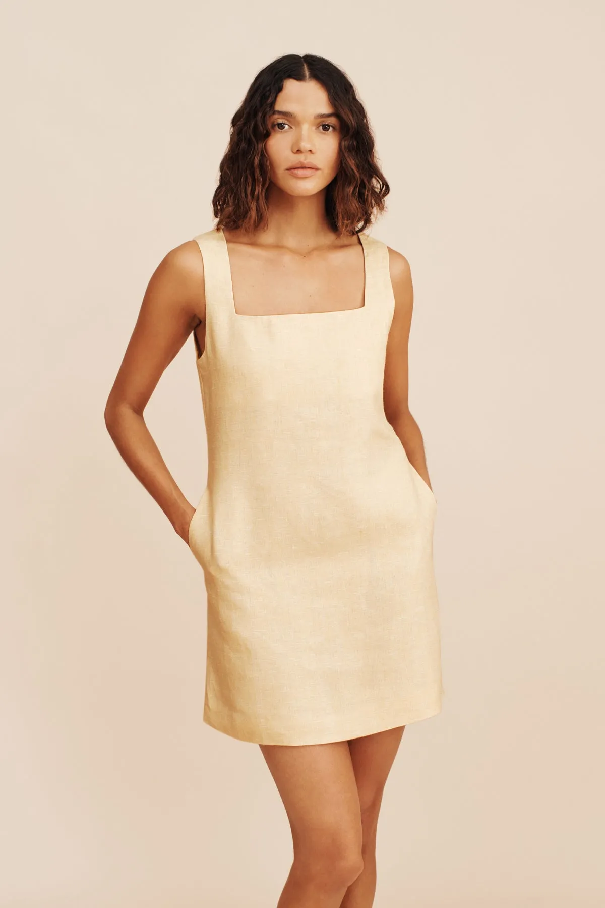 ALICE MINI DRESS - DUSTY CITRON sold by Posse