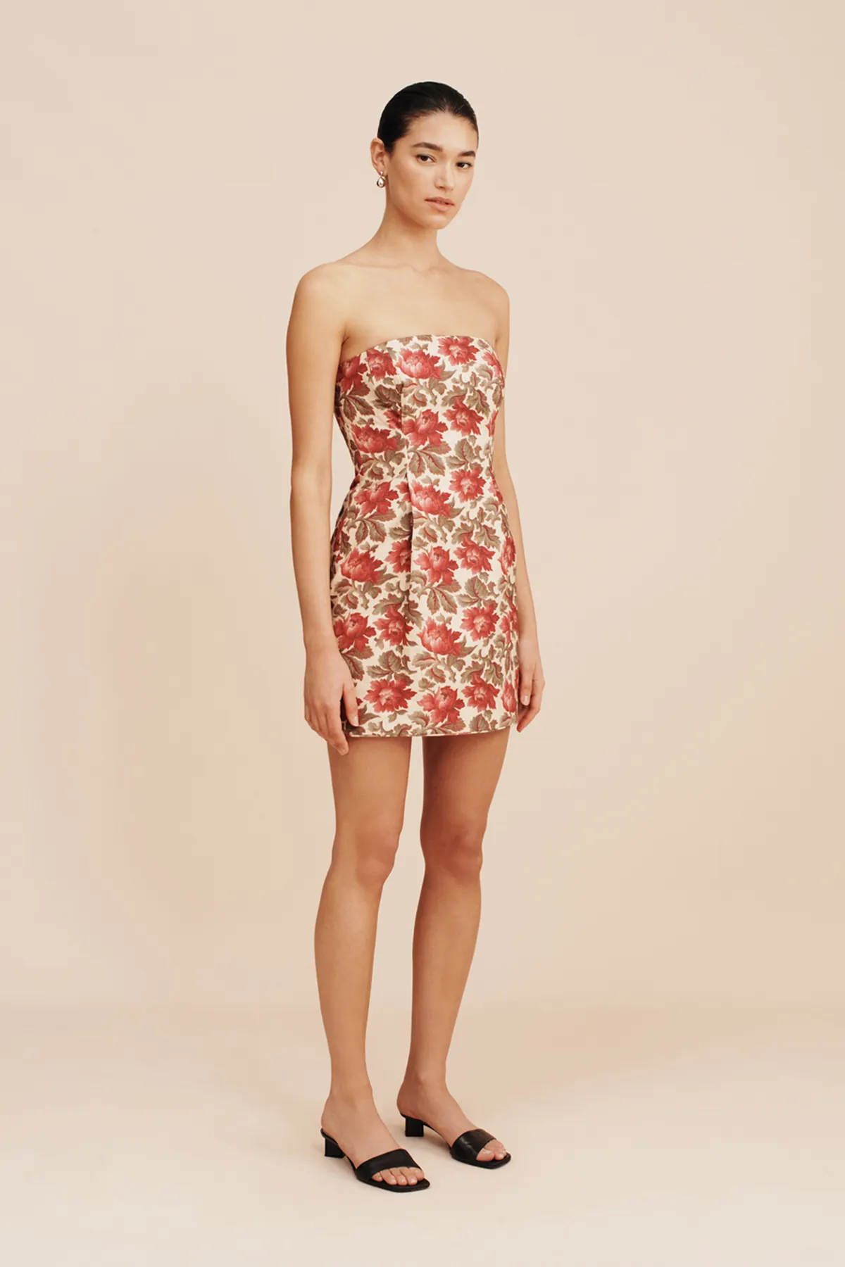 ROSALIE STRAPLESS MINI DRESS - ROSE BUD sold by Posse product image thumbnail 3