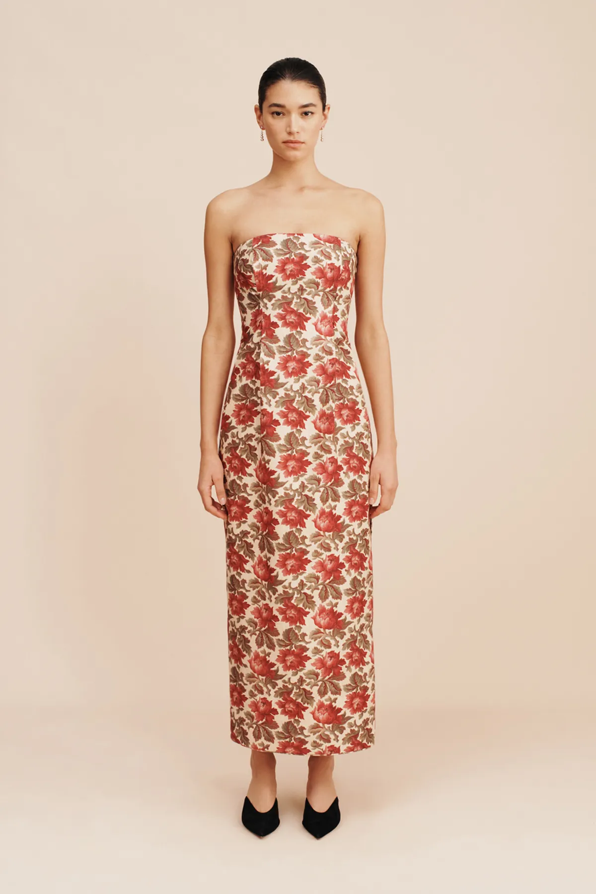 ROSALIE STRAPLESS DRESS - ROSE BUD sold by Posse