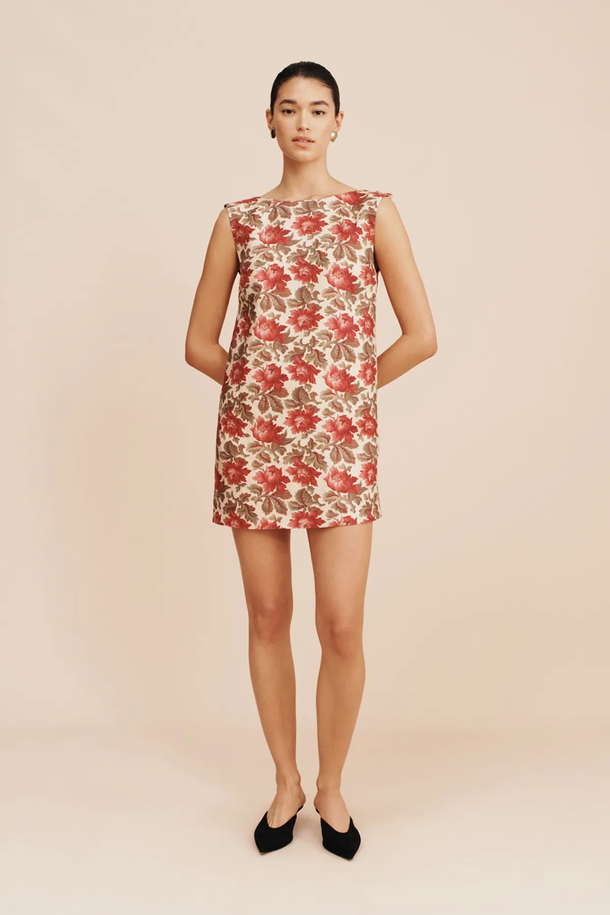 ROSALIE SHIFT MINI DRESS - ROSE BUD sold by Posse product image thumbnail 3